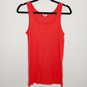 Splendid Coral Red Scoop Neck Tank Top